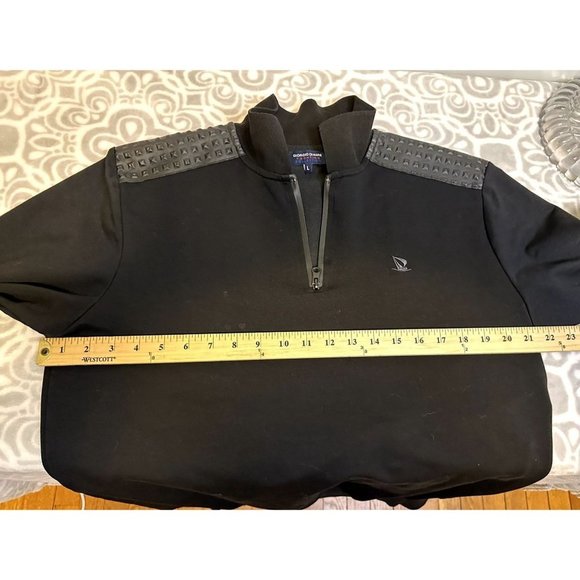 Giorgio di Mare Yachting Collection quarter Zip Pullover Black Jacket, Large EUC - Picture 13 of 16